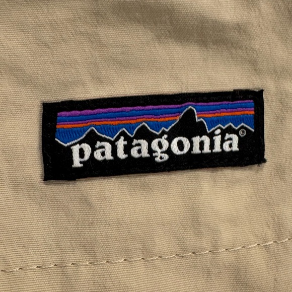 Patagonia Women's M 2.5" Barely Baggies Nylon Shorts Oar Tan Pockets Recycled - Picture 5 of 13